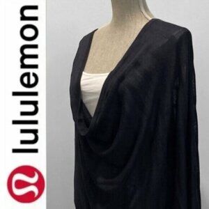 Lululemon Draped Oversized Poncho SIZE O/S Black